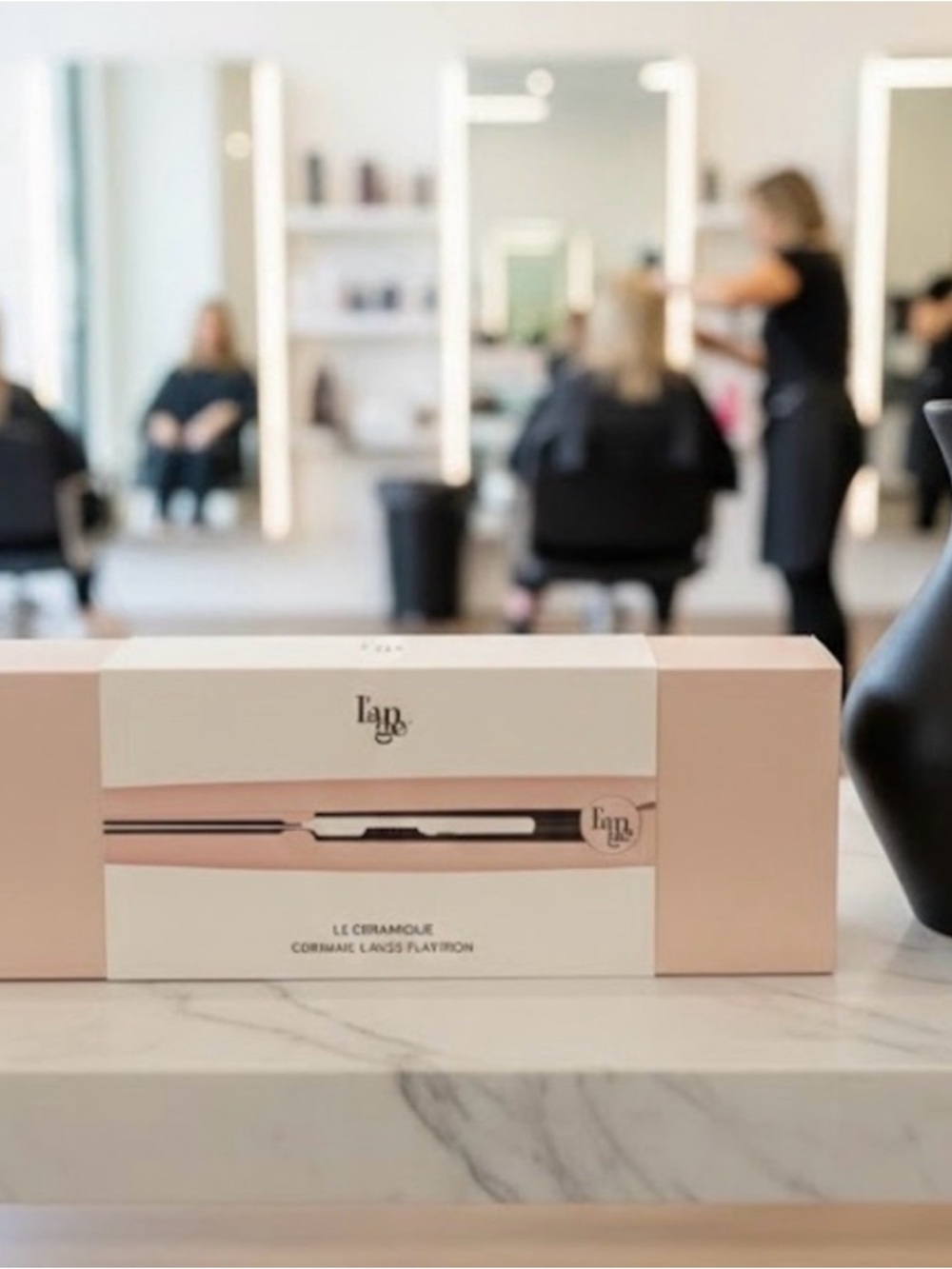 Lange Pink Ceramic Hair Straightener